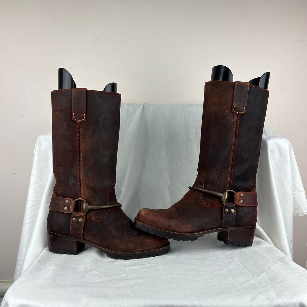 Vintage Gucci Horsebit Accent Boots Size 7M